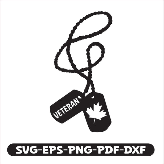 Canadian veteran SVG EPS PNG PDF DXF Cutting File