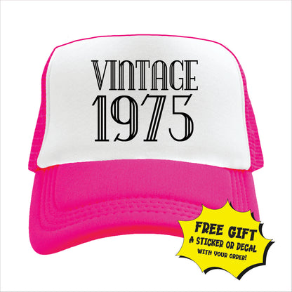 Vintage 1975 Trucker Hat Cap