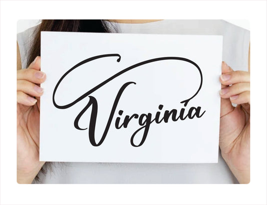 Virginia Fishing Decal Sticker - FREE shipping