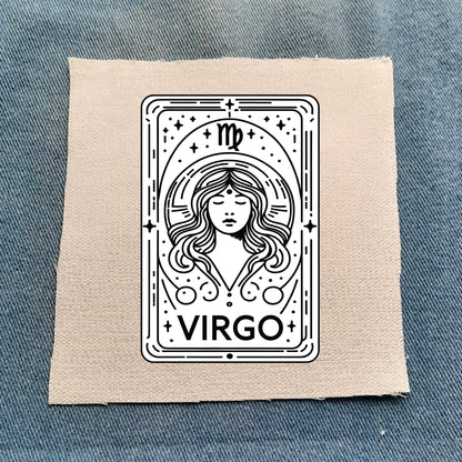 Virgo Zodiac White Patch