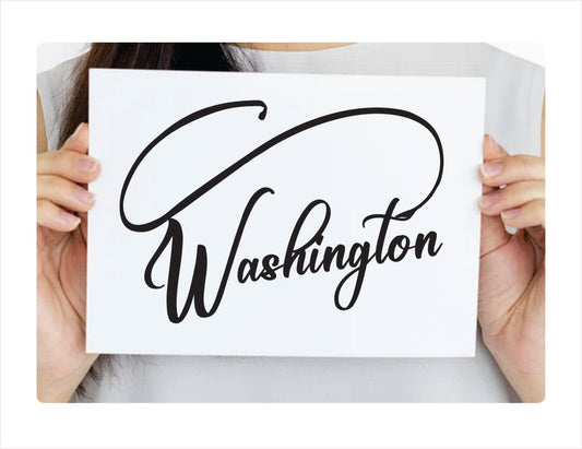 Washington Fishing Decal Sticker - FREE shipping