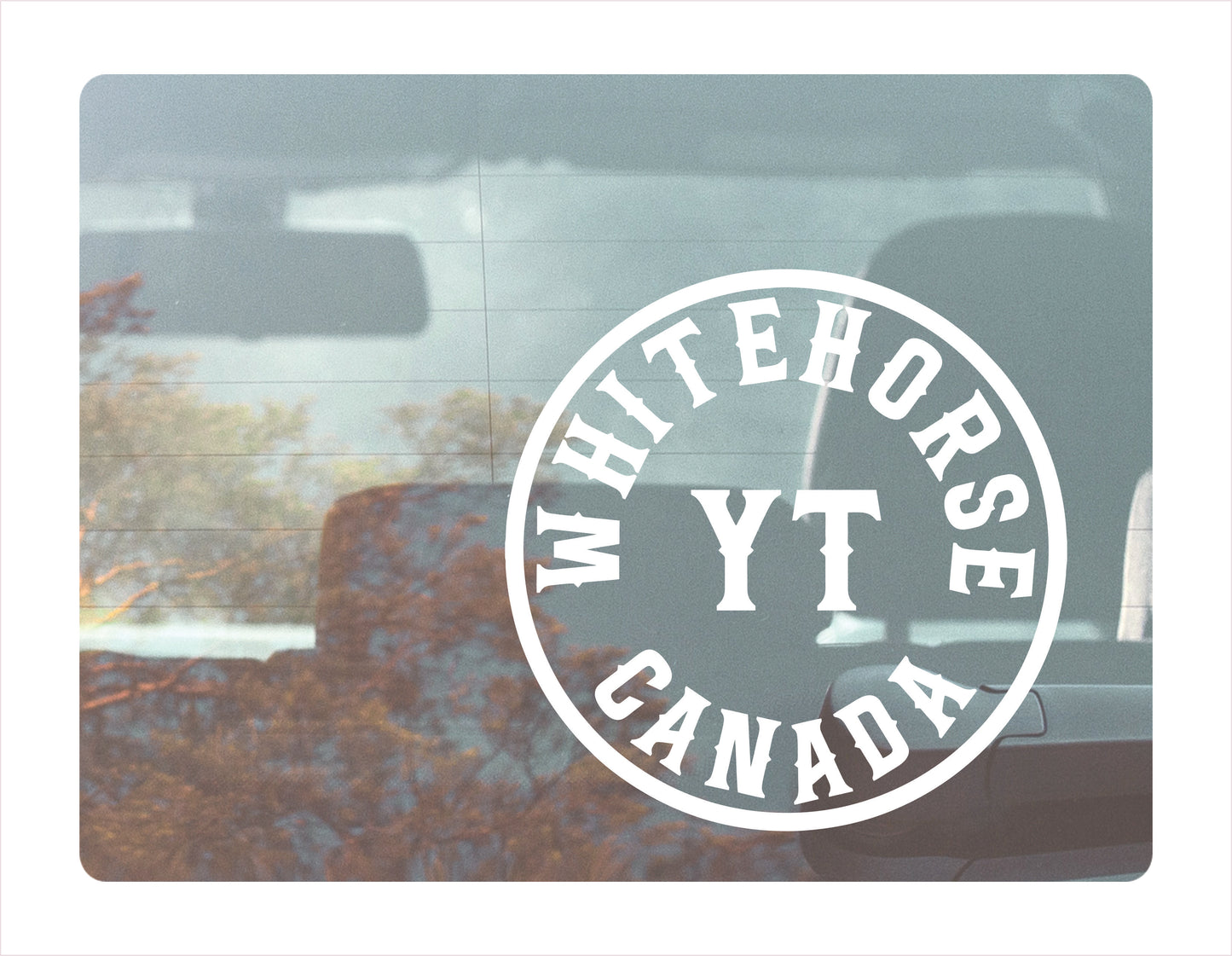 Whitehorse Yukon Canada White Decal Sticker