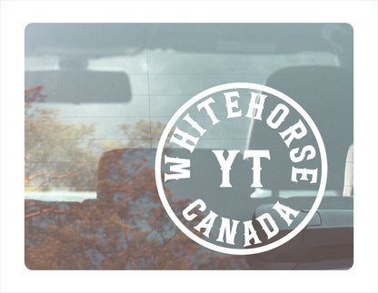 Whitehorse Yukon Canada White Decal Sticker
