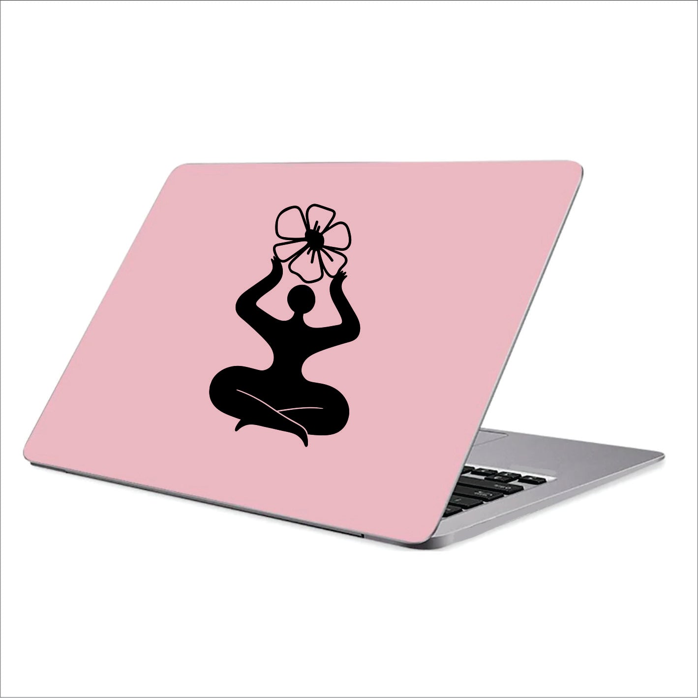 Woman Flower Vinyl Decal Sticker