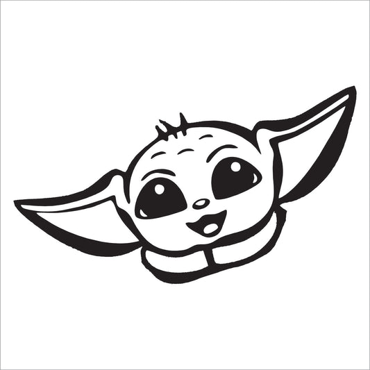 Yoda Baby Decal