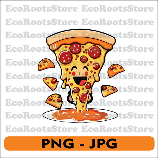 Pizza PNG JPG Sublimation File