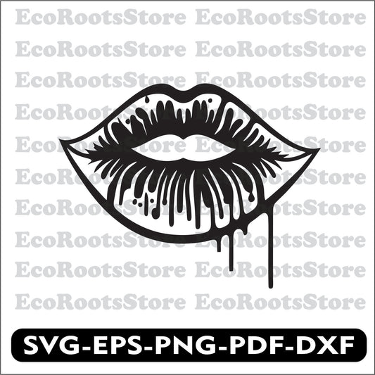 Gothic Lip SVG EPS PNG PDF DXF Cutting File