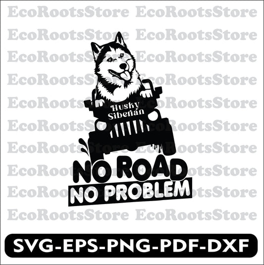 Husky Dog Jeep Offroad SVG EPS PNG PDF DXF Cutting File
