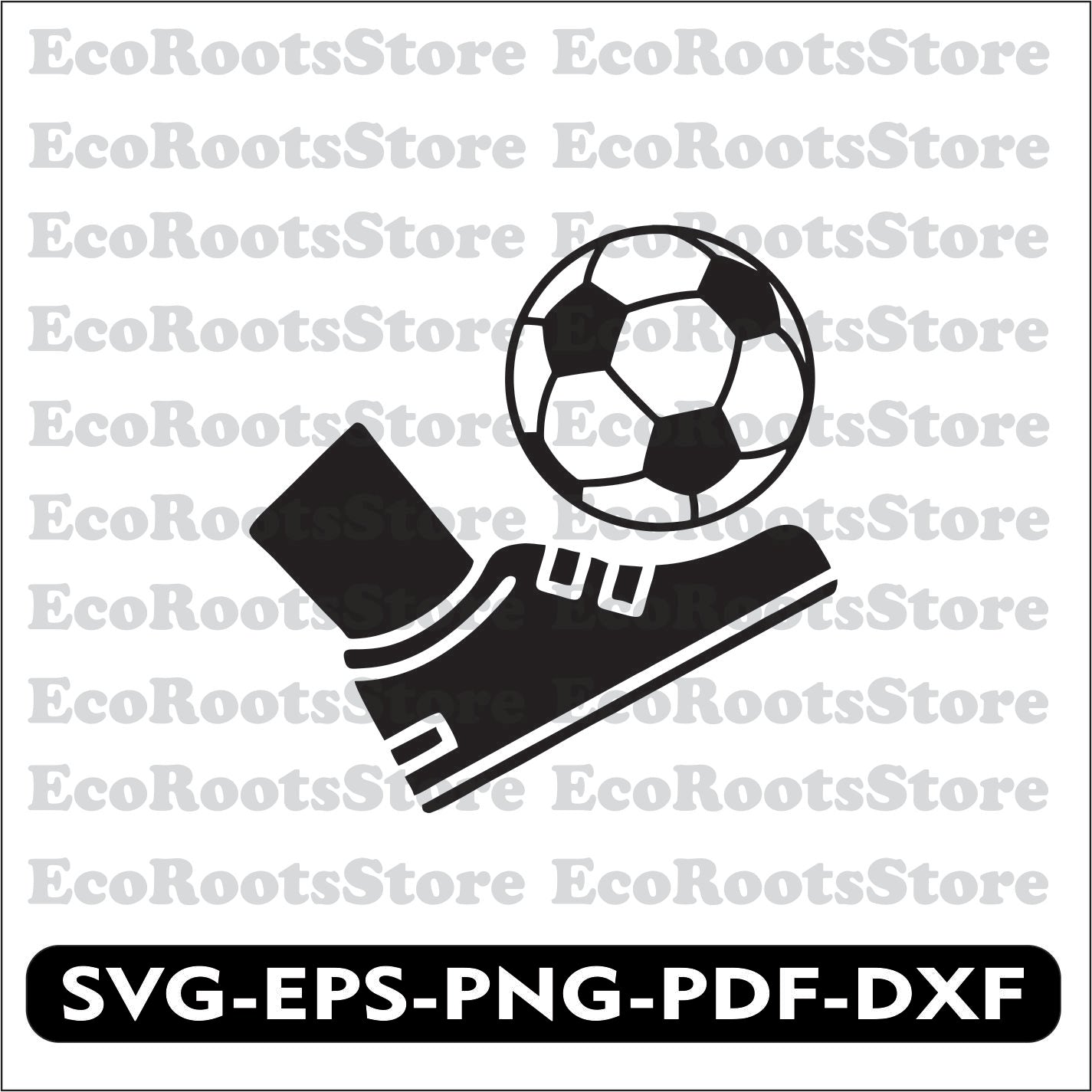 Soccer SVG EPS PNG PDF DXF Cutting File