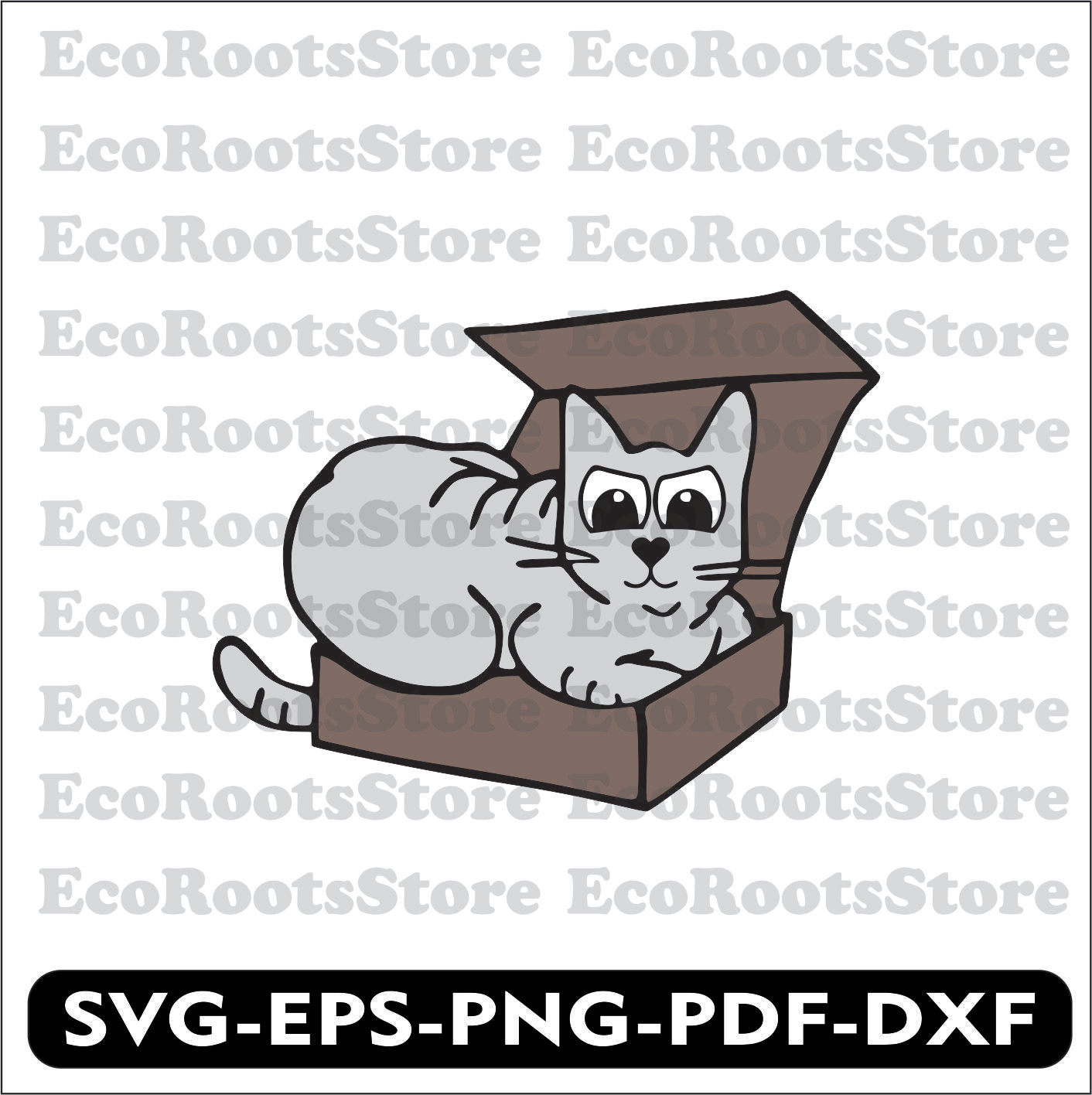 Cat SVG EPS PNG PDF DXF Cutting File