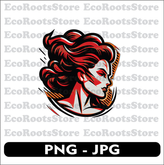 Woman PNG JPG Sublimation File