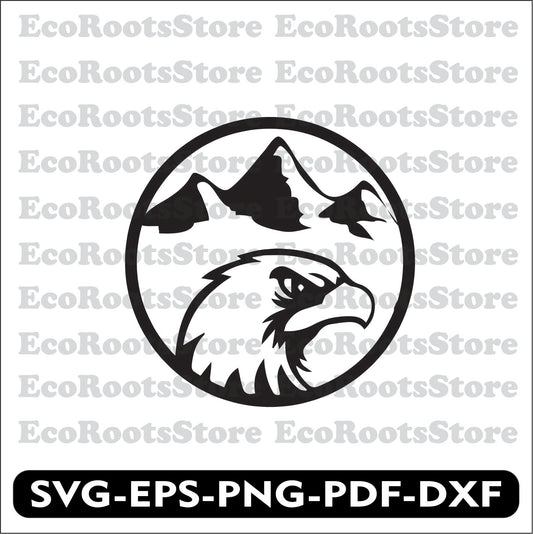 Eagle SVG EPS PNG PDF DXF Cutting File
