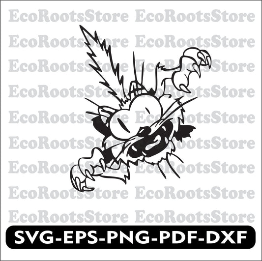 Cat Cute SVG EPS PNG PDF DXF Cutting File