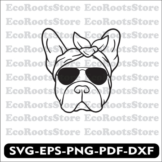 Frenchie Mom Dog SVG EPS PNG PDF DXF Cutting File