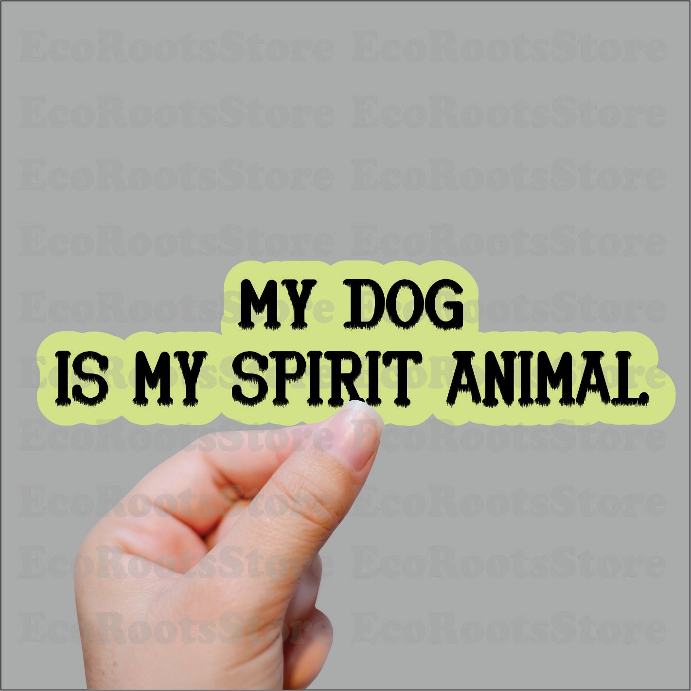 My dog is my spirit animal Vinyl Sticker