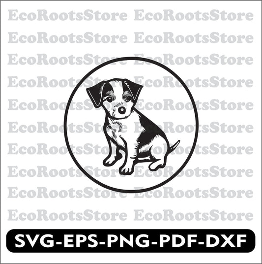 Puppy SVG EPS PNG PDF DXF Cutting File